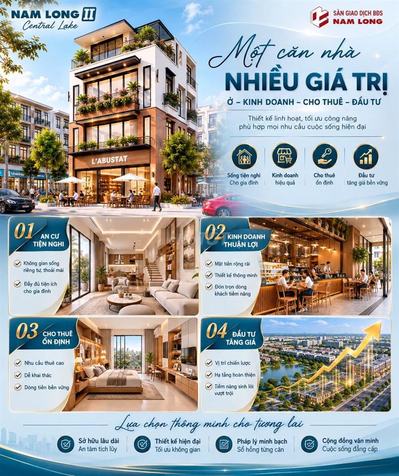 Nhà phố Nam Long II từ 8,9 tỷ – vị trí đẹp, đa công năng