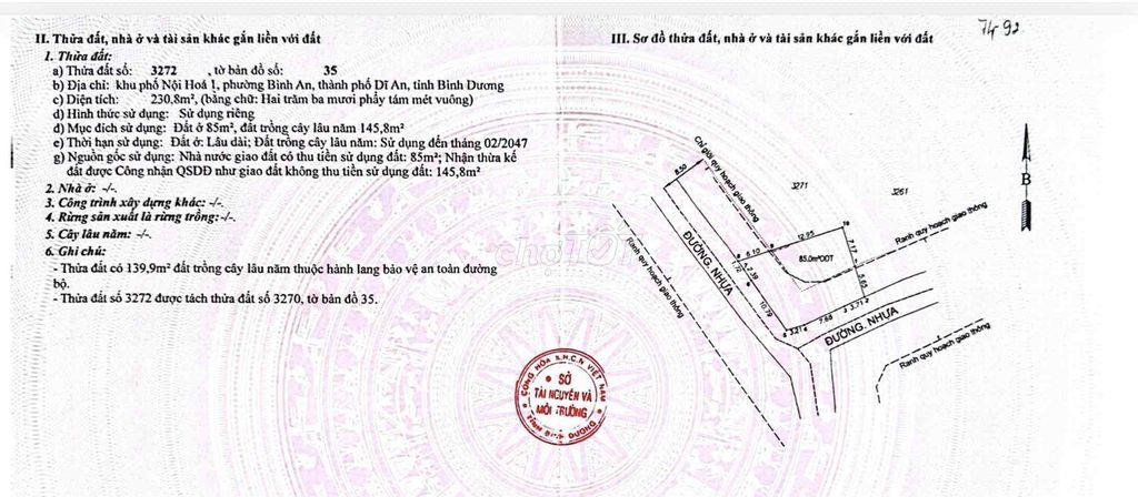 Cần bán đất ODT 2 mặt tiền - hẻm đường Lồ Ô, 5 tỷ thương lượng