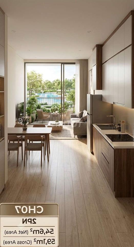 Căn hộ 2 Phòng ngủ 2 WC Vinhomes 59m2 , Chốt nóng giá hời, sẵn sổ hồng