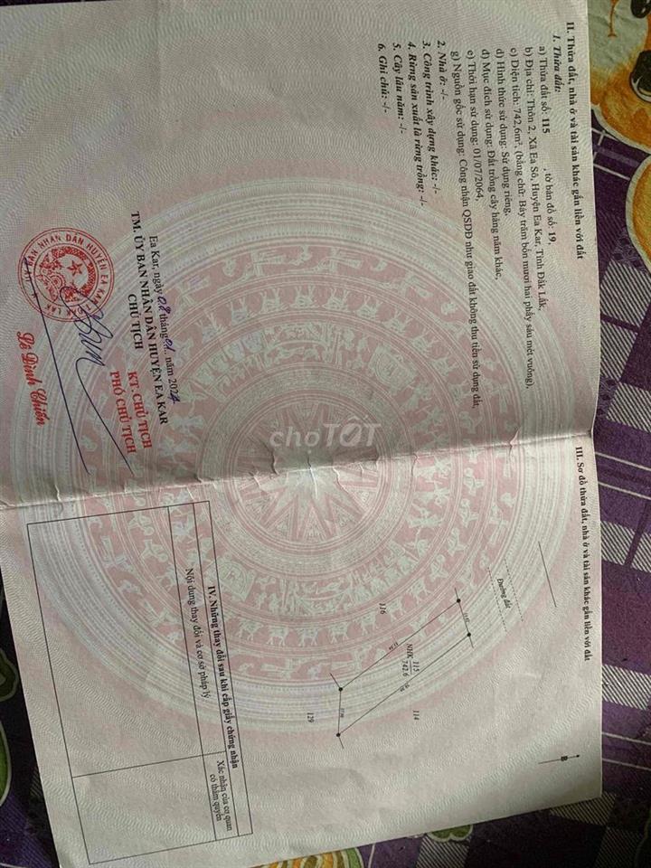 đất gần uỷ ban easô cũ lh *** có zalo