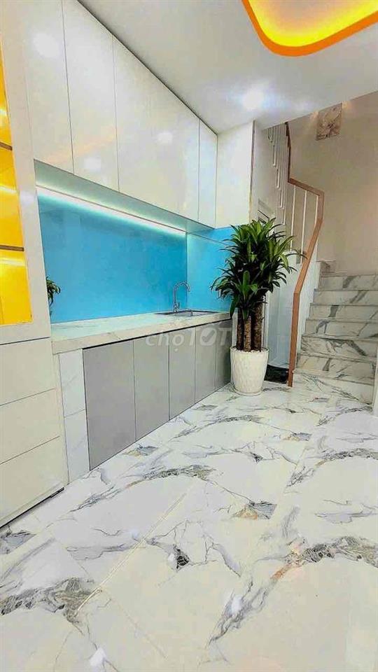Bán nhà mới Âu Dương Lân Q8, nở hậu đắc lộc 5.4m, full nội thấtNội dun