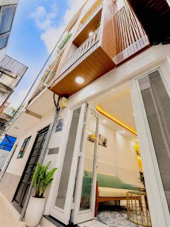 Bán nhà mới Âu Dương Lân Q8, nở hậu đắc lộc 5.4m, full nội thấtNội dun