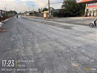 Đất đường Đất Cát cách Hương Lộ 15 30m, đối diện cây xăng Kim Cương