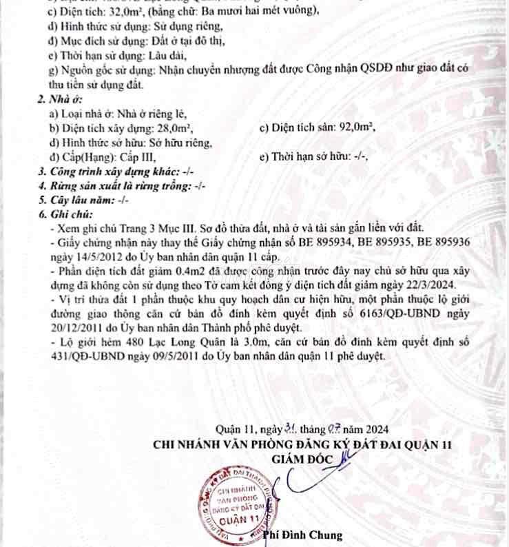 Bán Nhà Quận 11, Phường 5