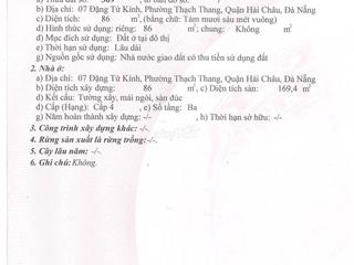 Bán nhà 3 tầng đặng tử kính
