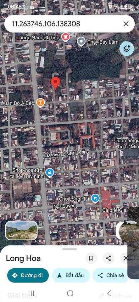 Đất Ở đô thị gần chợ Long Hải, chợ Long Hoa