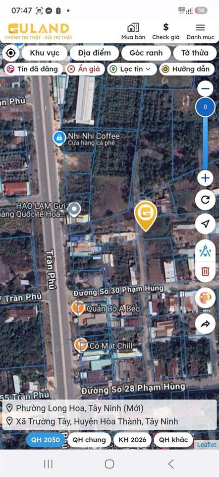 Đất Ở đô thị gần chợ Long Hải, chợ Long Hoa