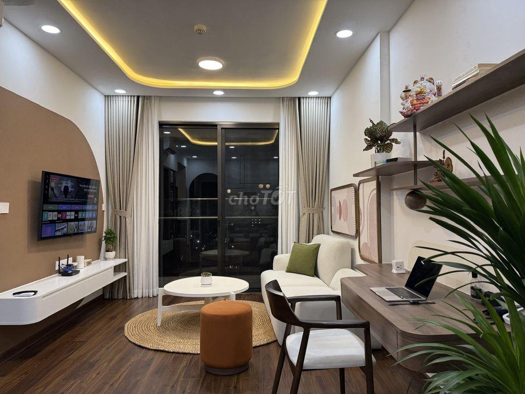 Cho thuê căn 2PN Akari full nội thất đẹp phong cách Japandi 78m²
