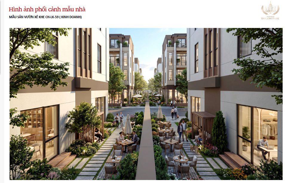 ĐỘC ĐÁO THIẾT KẾ NHÀ PHỐ LK XẺ KHE TẠI VINHOMES SG PARK HÓC MÔN