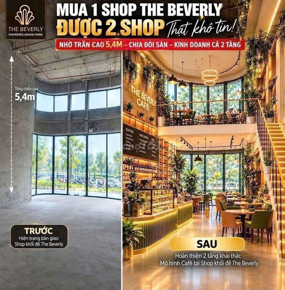 MỞ BÁN CĂN SHOP KHỐI ĐẾ THE BEVERLY – GIÁ DỰ KIẾN TỪ 129 TRIỆU/M²