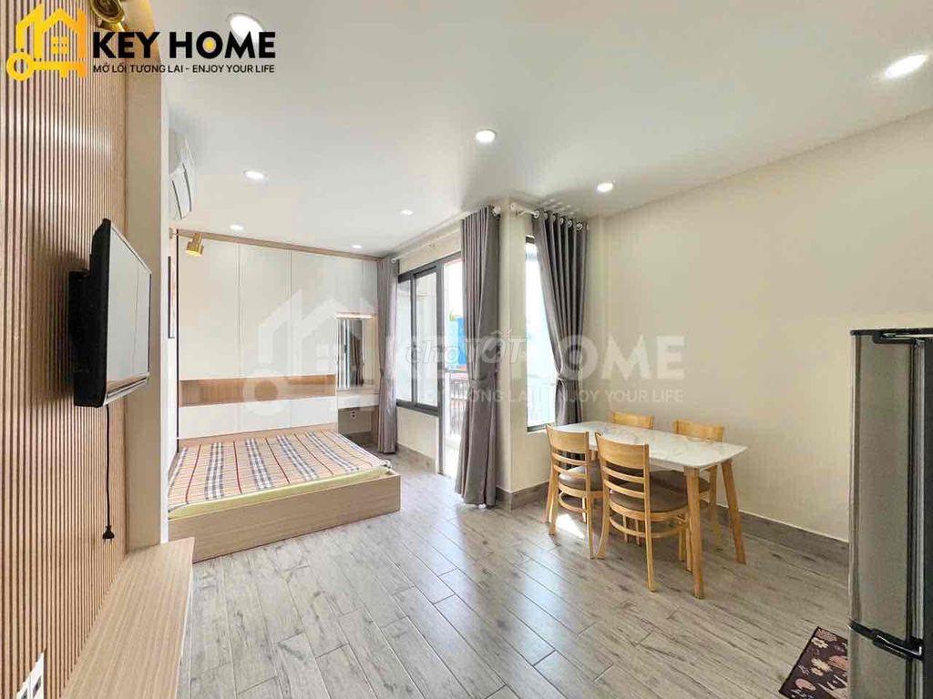 chính chủ cho thuê studio full nội thất,ban công