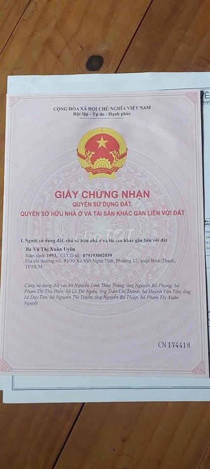 bán đất hẻm 110, hẻm xe hơi, pháp lý rõ ràng ko tranh chấp.