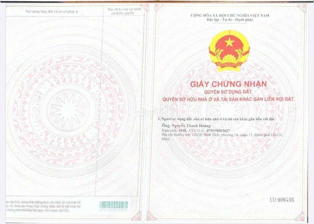 Bán Đất Lê Minh Xuân