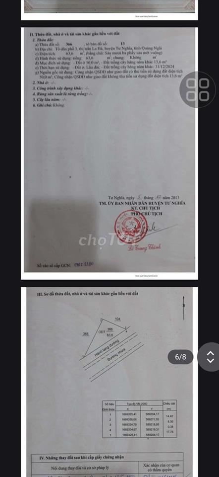 Đất mặt tiền Nguyễn Nghiêm, Tổ Dân Phố 3, TT La Hà, Tư Nghĩa, QN