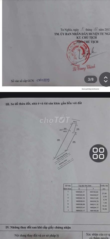 Đất mặt tiền Nguyễn Nghiêm, Tổ Dân Phố 3, TT La Hà, Tư Nghĩa, QN