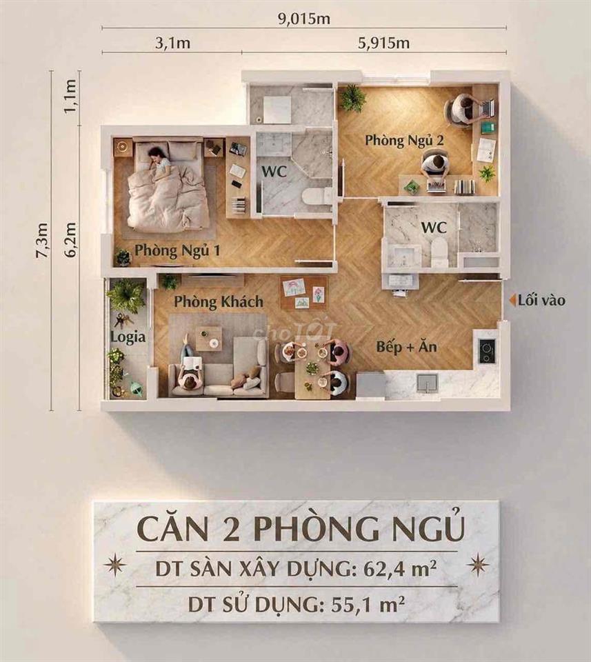 CĂN HỘ NOXH BIÊN HOÀ, GIÁ Chỉ 1 TỶ, HỖ TRỢ LÃI 5,4% CỐ ĐỊNH 25 NĂM