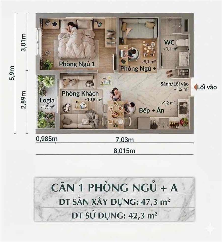 CĂN HỘ NOXH BIÊN HOÀ, GIÁ Chỉ 1 TỶ, HỖ TRỢ LÃI 5,4% CỐ ĐỊNH 25 NĂM