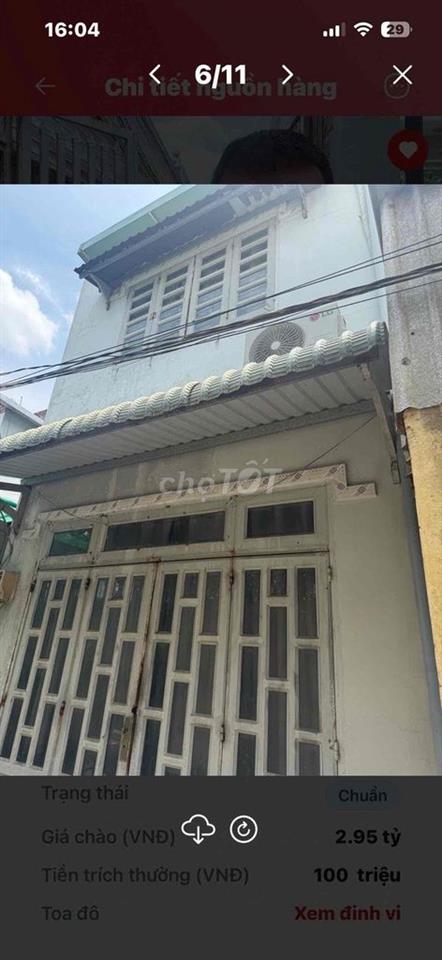 BÁN NHÀ 2 TẦNG 4 x 17 QL 1 NGAY ĐẦU ĐƯỜNG LÊ THỊ RIÊNG QUẬN 12