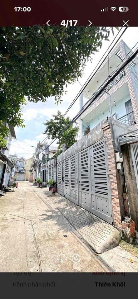 BÁN NHÀ HẺM XE TẢI ĐƯỜNG LÂM THỊ HỐ-GẦN HIỆP THÀNH CITY-QUẬN 12