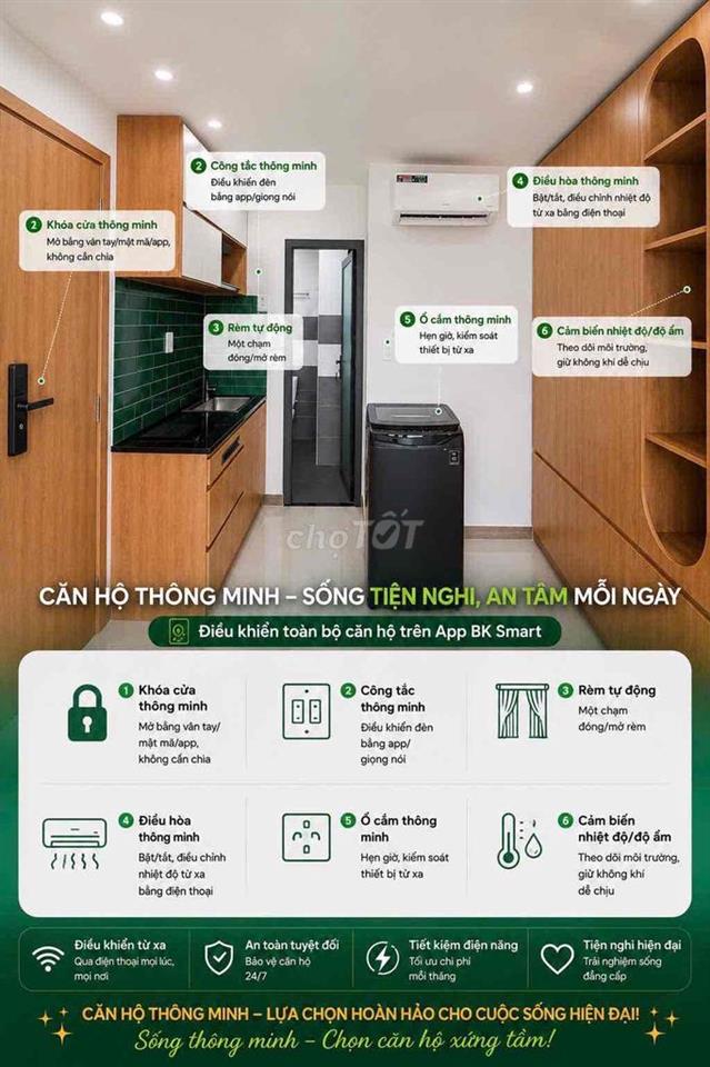 Căn hộ sư vạn hạnh q10 lắp sẵn hệ thống SmartHome
