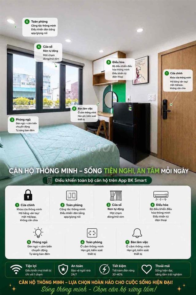 Căn hộ sư vạn hạnh q10 lắp sẵn hệ thống SmartHome
