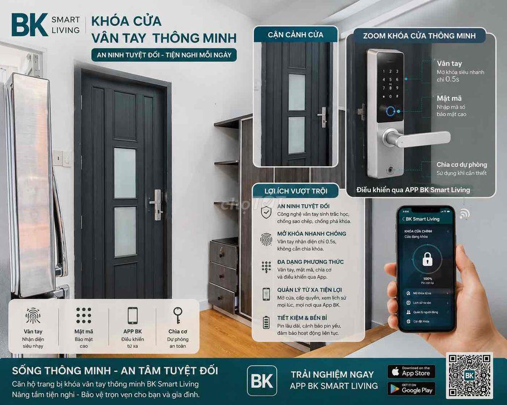 Căn hộ Studio được lắp đặt sẵn hệ thống SmartHome có ban công
