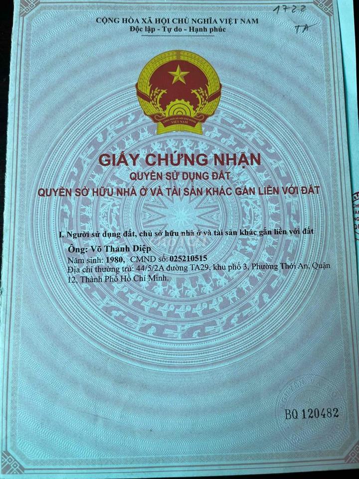 mình 9c cần bán nhà 75m 1 lầu giá chỉ 3,270ty p th an gửi ace hh 2%