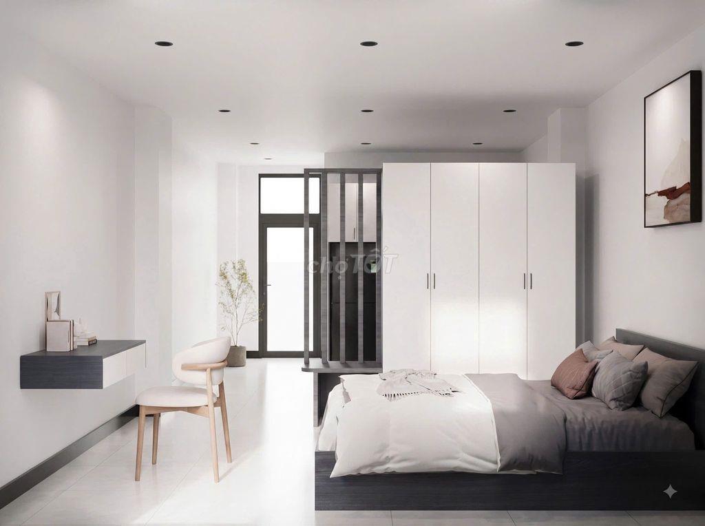 Phòng ban công mặt tiền Âu Cơ Full nội thất