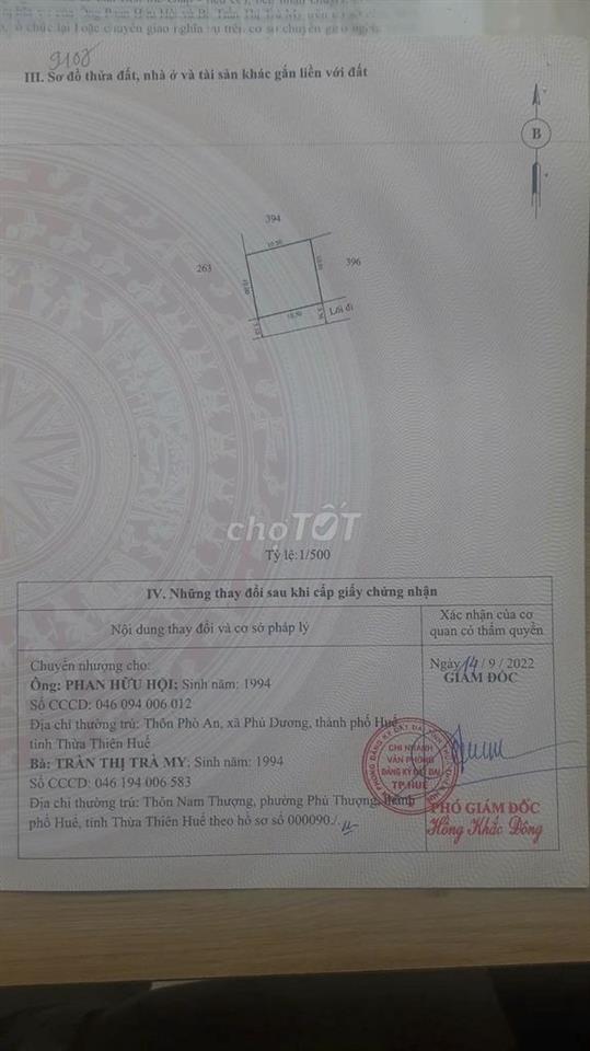 BÁN LÔ ĐẤT HỮU DUYÊN ĐỂ Ở LÂU DÀI