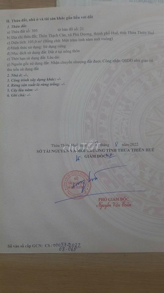 BÁN LÔ ĐẤT HỮU DUYÊN ĐỂ Ở LÂU DÀI