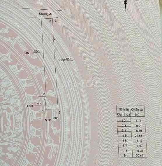 [CHÍNH CHỦ] ĐẤT ĐẸP NGỌC THẠNH 1 – 161,4M² – 920 TRIỆU