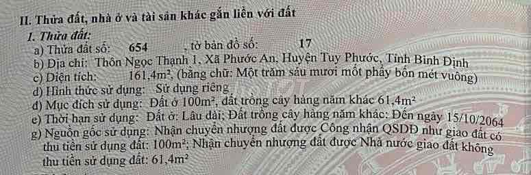 [CHÍNH CHỦ] ĐẤT ĐẸP NGỌC THẠNH 1 – 161,4M² – 920 TRIỆU