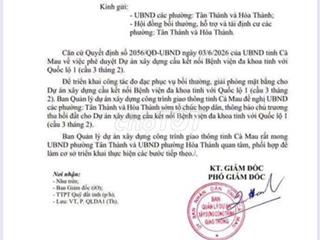 BÁN NỀN MẶT TIỀN ĐƯỜNG HẢI THƯỢNG LÃNG ÔNG - KHÓM 6, PHƯỜNG HÒA THÀNH