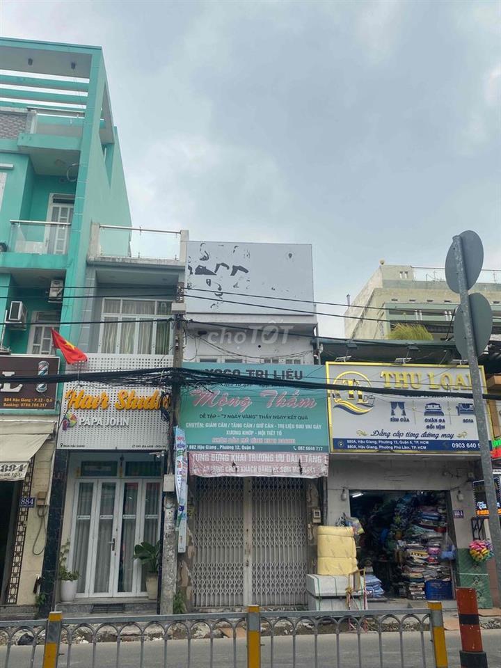 Cho thuê nhà 2 Tầng MTKD Hậu Giang, DT: 3.5 x 14 (45m2). Giá 18 Triệu