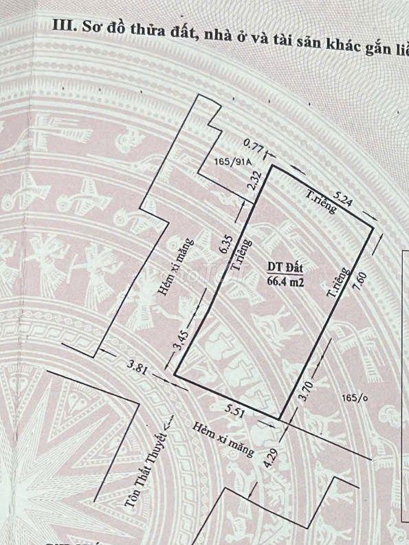 TÔI CHÍNH CHỦ BÁN GẤP NHÀ DIỆN TÍCH 66,4M² MẶT TIỀN 5.5M HƯỚNG TÂY NAM