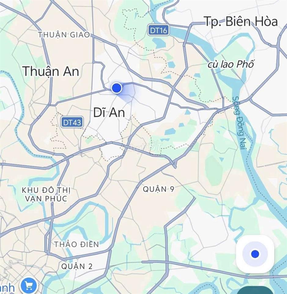 Nhà phố mặt tiền Đường Đoàn Thị Kia, Dĩ An ngay giữa chợ
