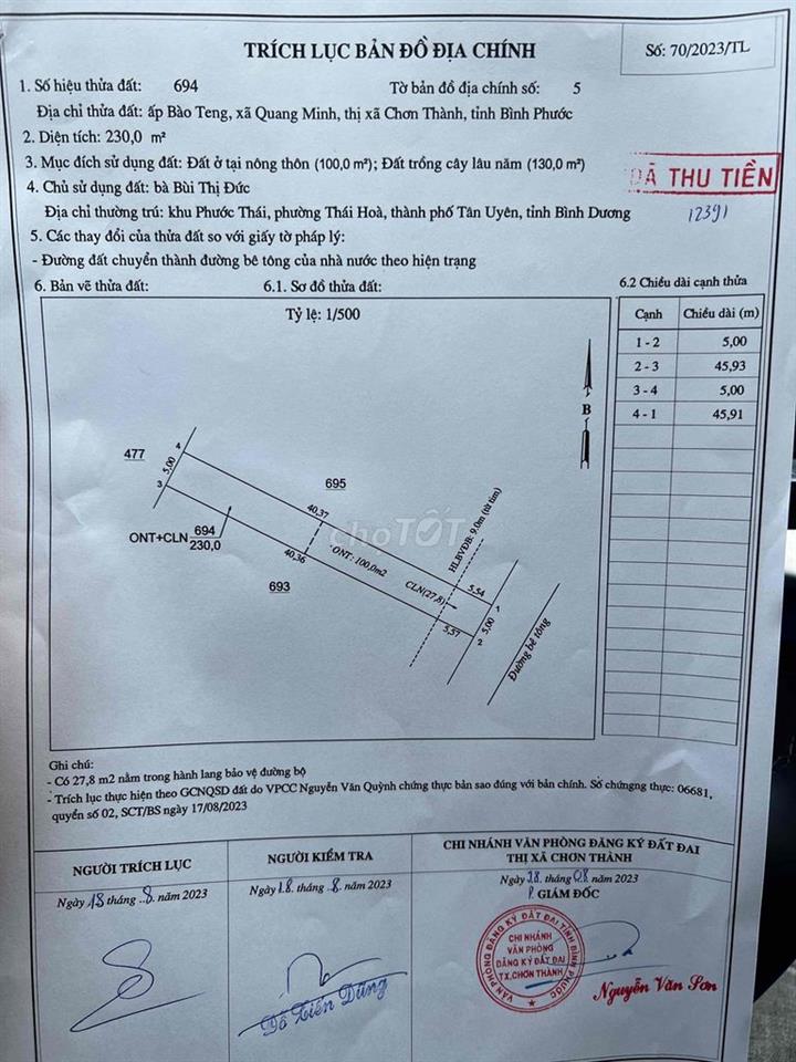 em chính chủ dính ngân hàng cần bán đất