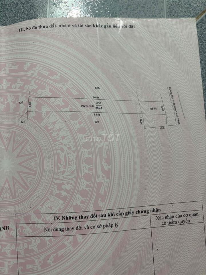 bán đât có thổ cư