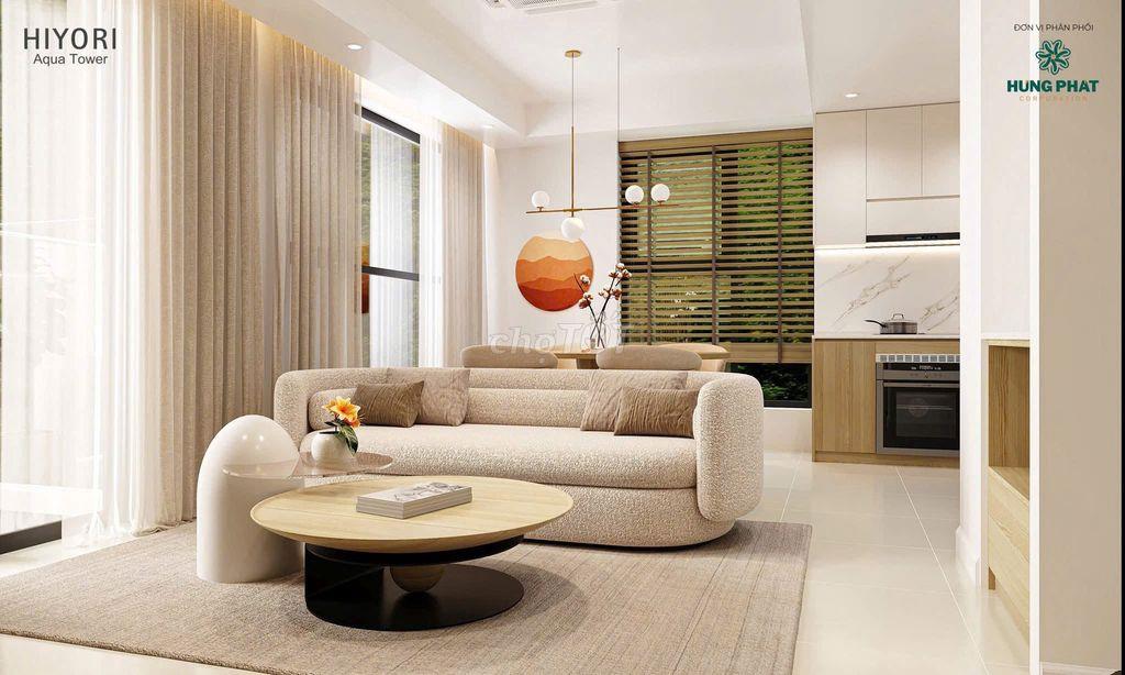 Bán căn góc 2PN HIYORI Aqua Tower, view cầu Rồng, giá bán 5,2 tỷ