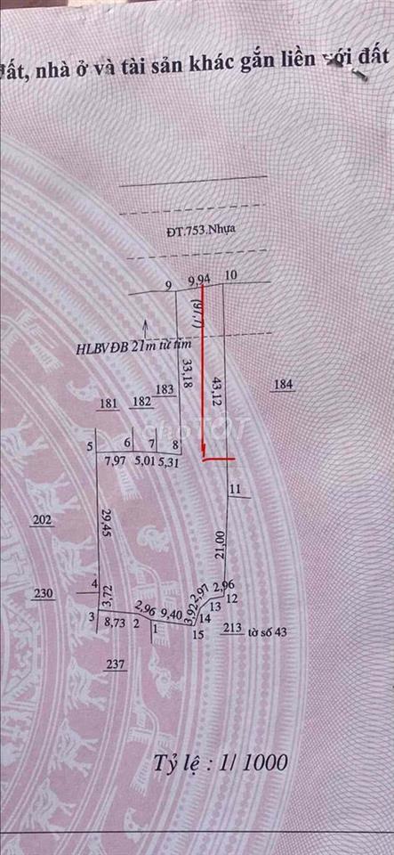 bán đất đường DT753