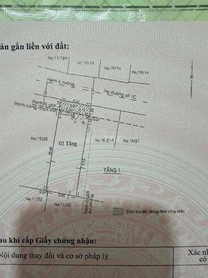 Chính chủ bán hoặc cho thuê nhà 19/23 đường số 1C