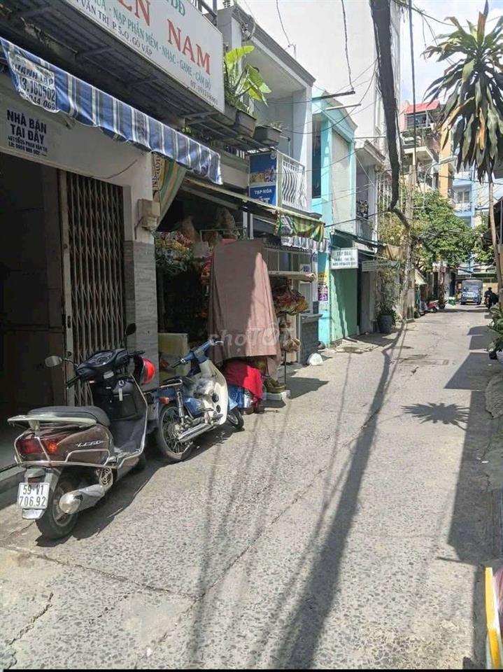 Nhà hẻm xe hơi thông buôn bán kd tốt Phần Văn Trị p5