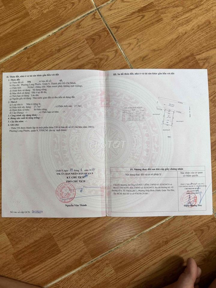 Bán đất thổ cư