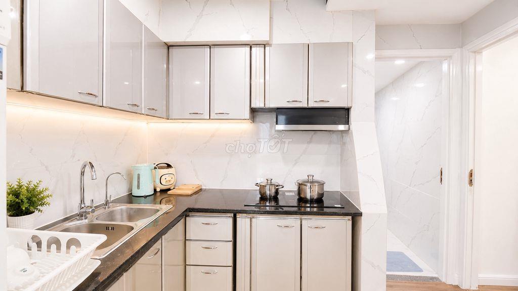 View hẻm, máy giặt sấy, bồn tắm, Bình nóng lanh 50L, hệ thống lọc RO