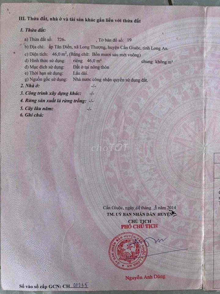 Nhà ở Long Thượng 1 trệt 1 lầu 2 phòng ngủ 1 phòng khách 1 phòng bếp