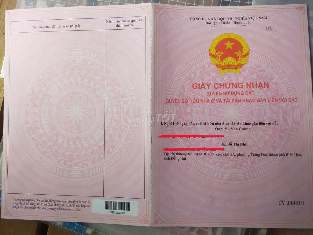 🏡 CHÍNH CHỦ CẦN BÁN ĐẤT P. TRẢNG DÀI – ĐỒNG NAI