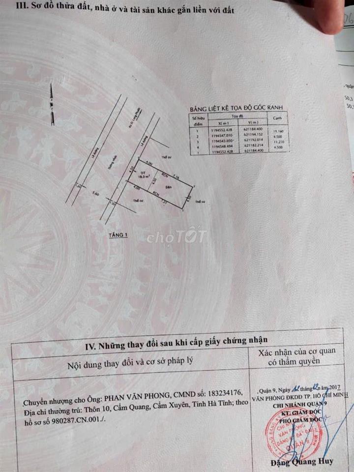 CHÍNH CHỦ BÁN NHANH HXH 4*13 CHỈ 2TY75 SHR