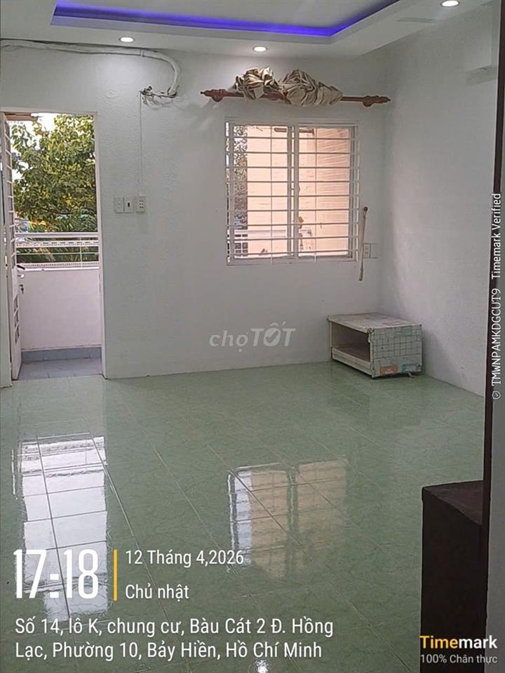 Thang Bộ Lầu 1-Bàu cát 2 - 2pn có sổ hồng.