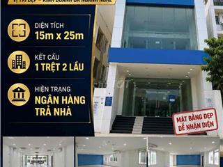 Cho Thuê Nhà Tên Lửa 15 x 25 1 trệt 2 lầu hiện trạng Ngân Hàng Trả Nha