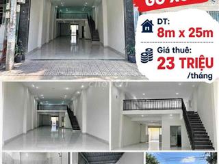 Cho Thuê Nhà Mặt Tiền Gò Xoài 8m x 25m 1 trêt 1 lầu hiện trạng mới